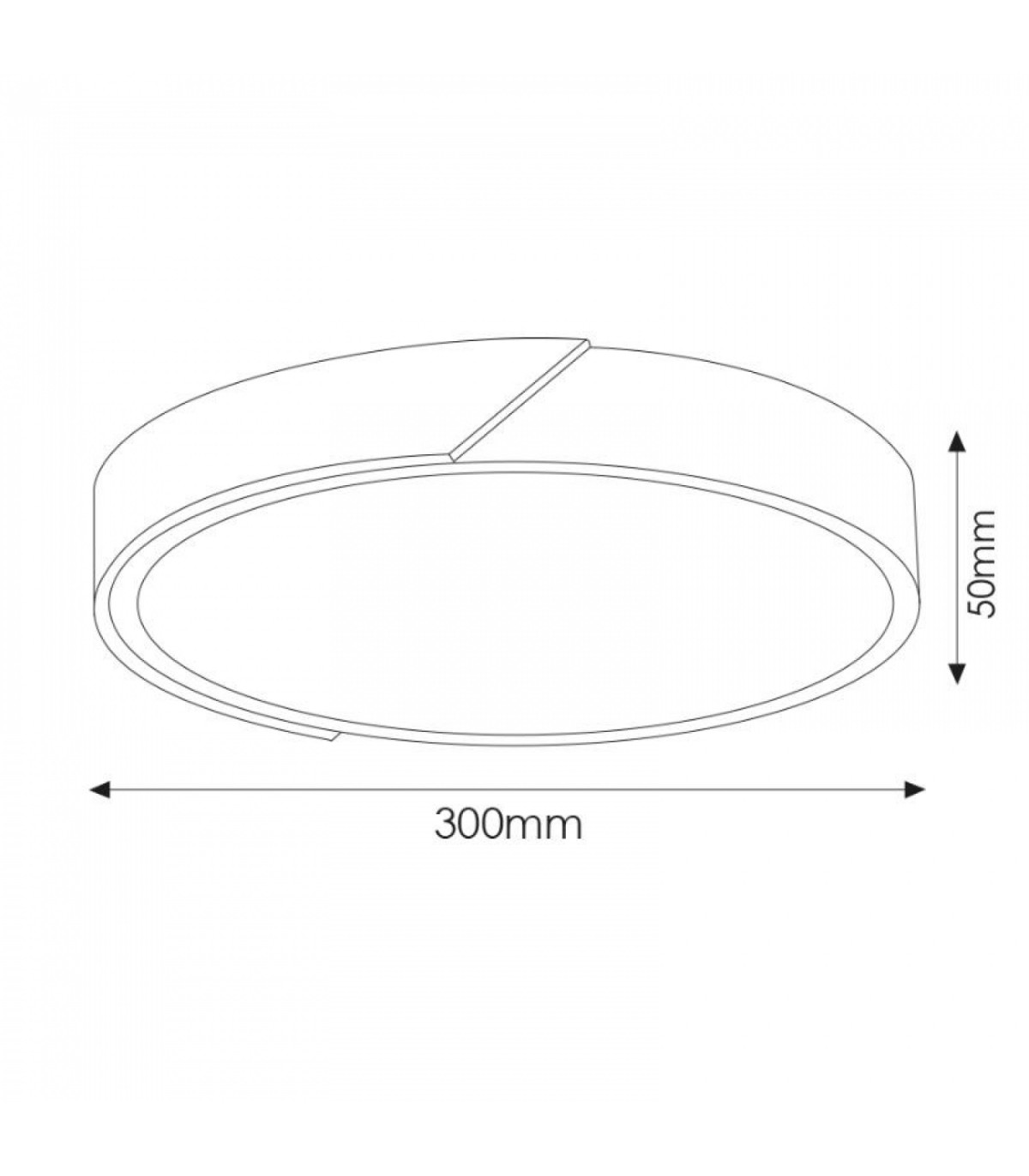 Plafón Wood Round Gris/Madera 24W 2400Lm CCT