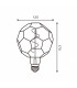 Bombilla Filamento BALL G125 4W 350Lm 330º E27 Serie Vintage