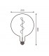 Bombilla Filamento Espiral G200 4W 350Lm 330º E27 Serie Vintage
