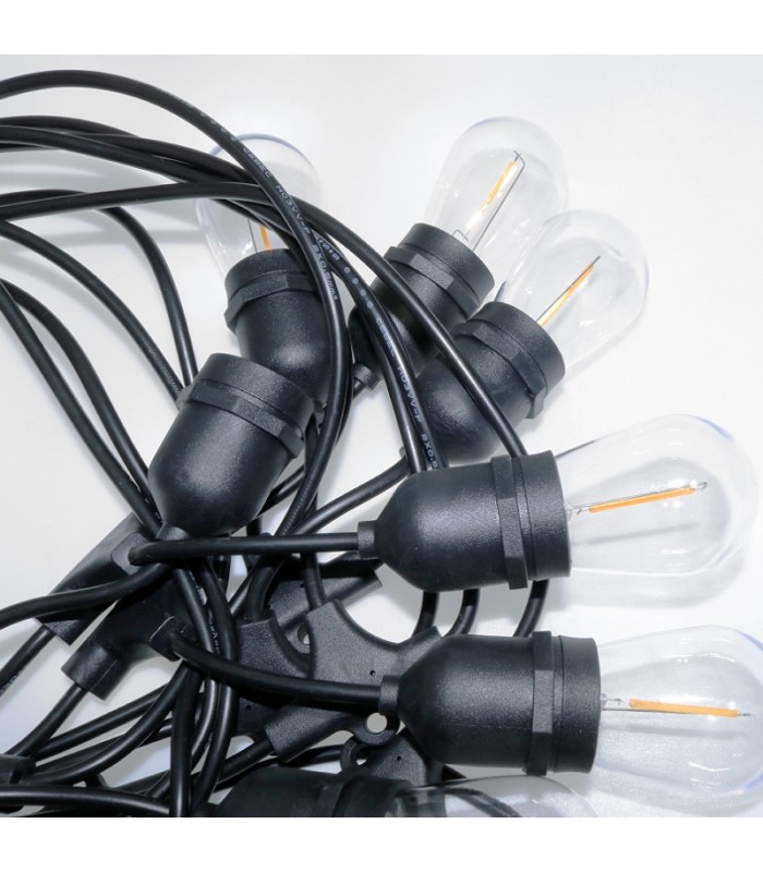 Guirnalda Led Solar 3W 100Lm 10 Bombillas E27 IP65