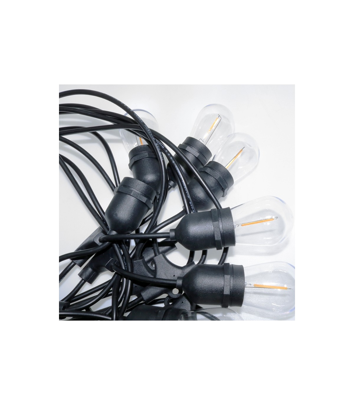 Guirnalda Led Solar 3W 100Lm 10 Bombillas E27 IP65