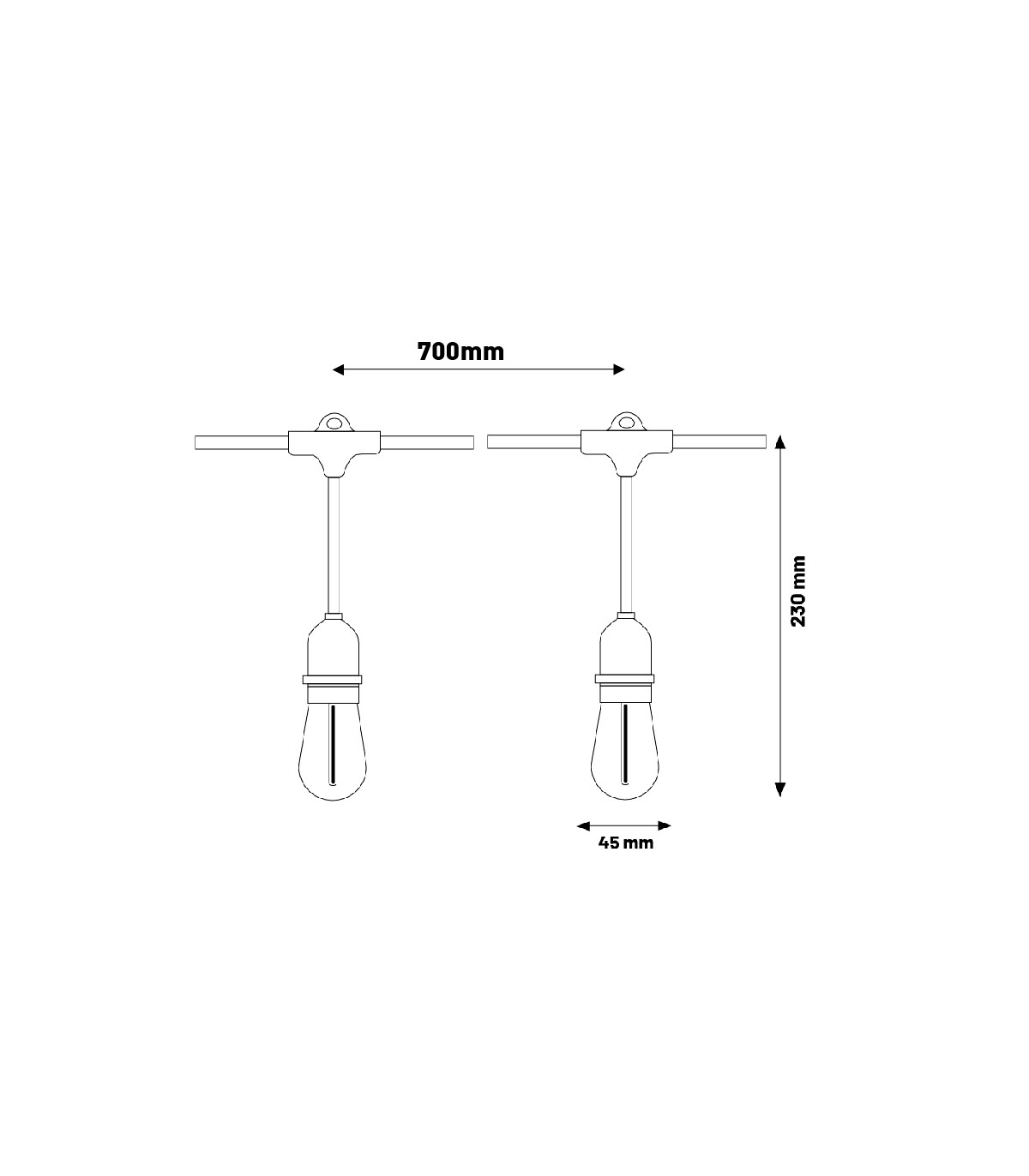 Guirnalda Led Solar 3W 100Lm 10 Bombillas E27 IP65
