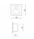 Baliza Empotrable NOMIS SENSOR SQUARE 1.2W 120Lm IP20