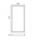 Marco Para Superficie Panel Blanco 120x60cm