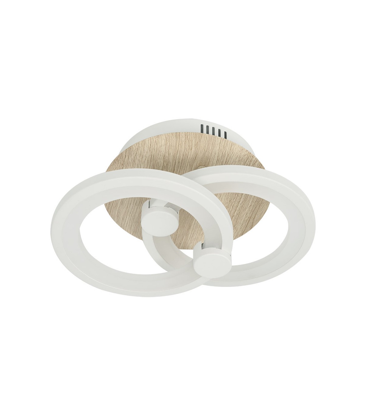 Plafón Led SYDNEY 32W 4160Lm Blanco/Madera Clara CCT