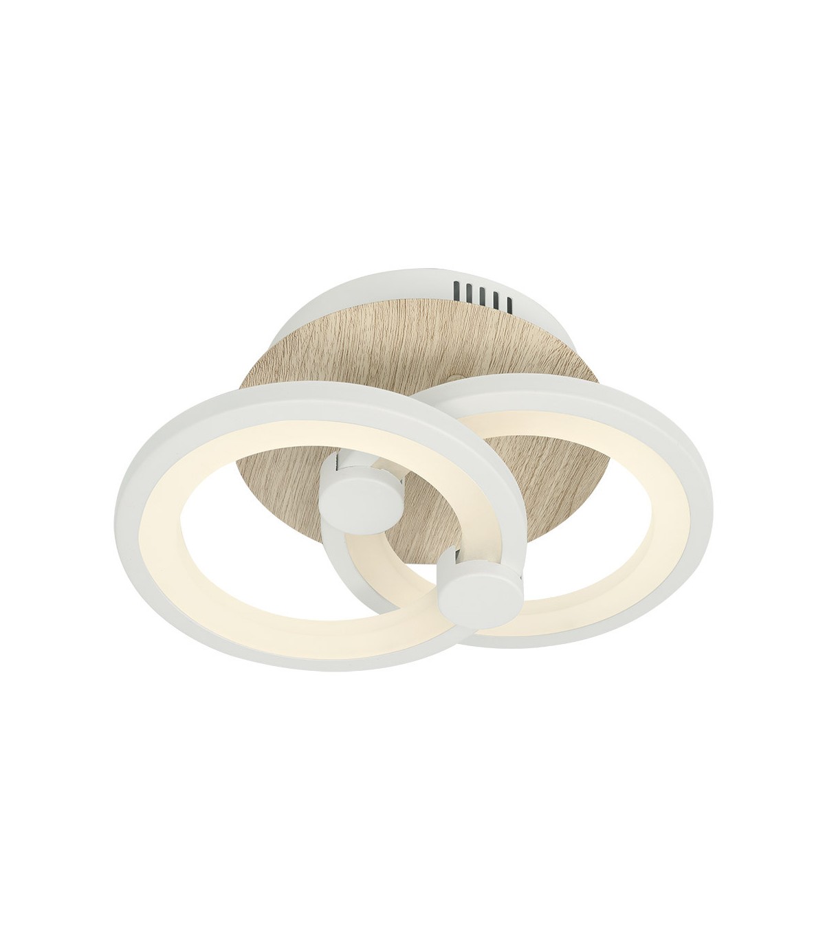 Plafón Led SYDNEY 32W 4160Lm Blanco/Madera Clara CCT