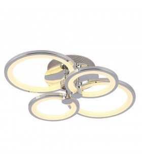Plafón Led SYDNEY 76W 10260Lm Cromo CCT