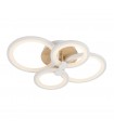 Plafón Led SYDNEY 76W 10260Lm Blanco/Madera Clara CCT