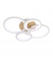 Plafón Led SYDNEY 76W 10260Lm Blanco/Madera Clara CCT