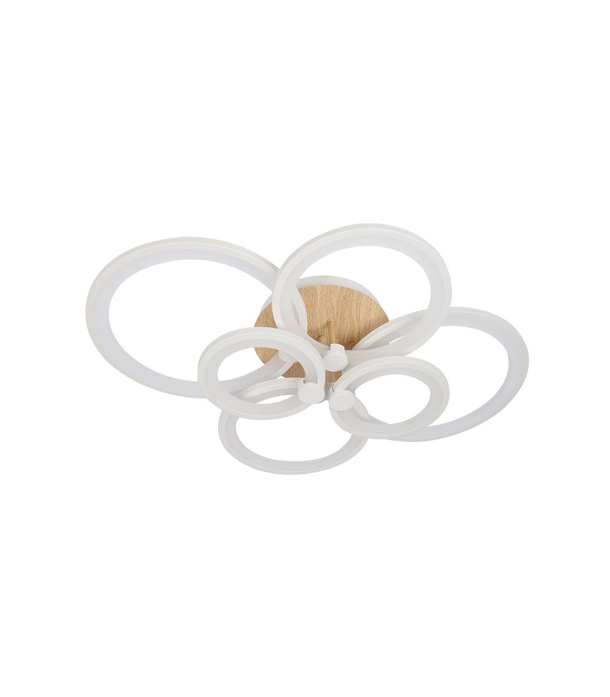 Plafón Led SYDNEY 134W 18090Lm Blanco/Madera Clara CCT