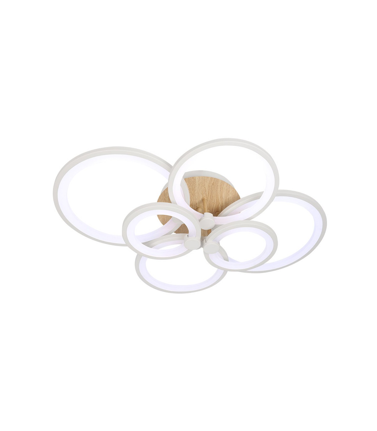 Plafón Led SYDNEY 134W 18090Lm Blanco/Madera Clara CCT