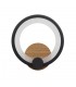 Aplique Pared Led SYDNEY 10W 1300Lm Negro/Madera Oscura