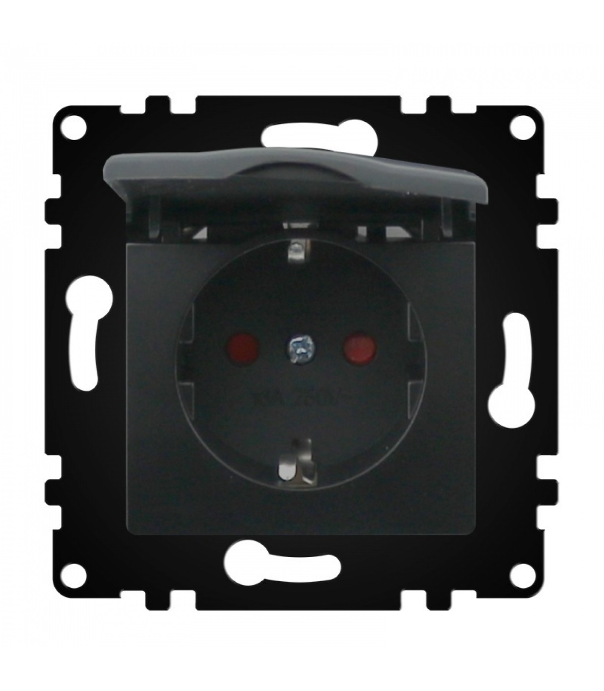 Enchufe Schuko con Tapa Serie PJ 2P+TT 16A