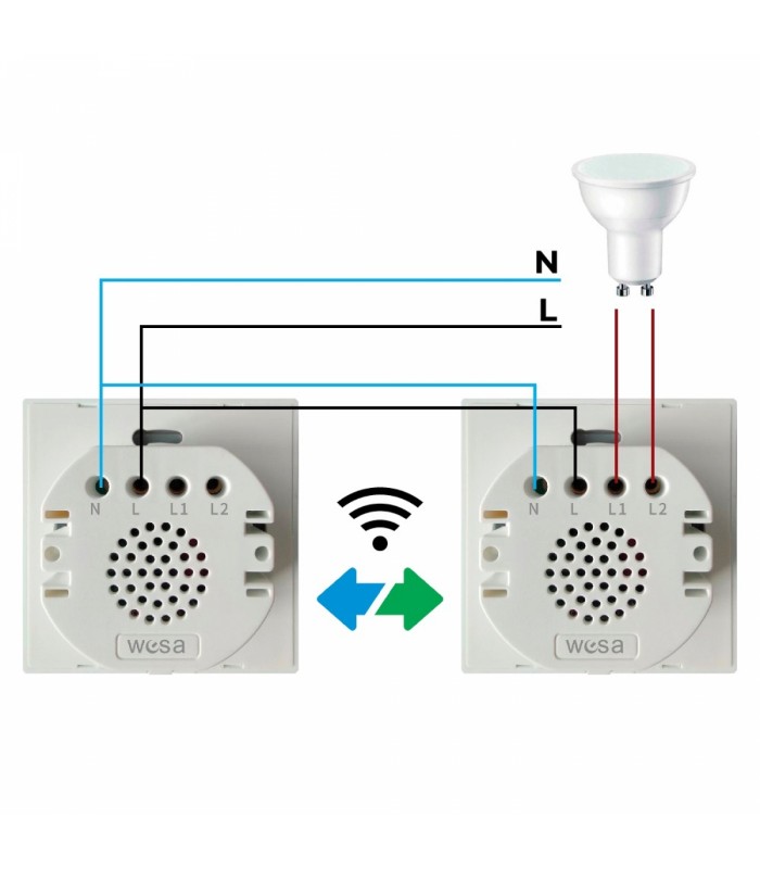 Interruptor Táctil Simple con WiFi