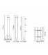 Columna Para Guirnalda LEDME Desmontable Negro 3 Metros