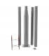 Columna Para Farola LEDME Desmontable Gris 3,7 Metros