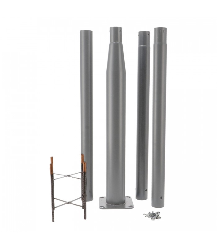 Columna Para Farola LEDME Desmontable Gris 3,7 Metros