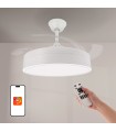 Ventilador de techo Messe APP DC 72W 3360Lm Blanco 4 Aspas CCT