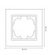 Marco Simple Cristal Serie FB