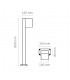 Baliza Grande VILA Antracita 10W 1000LM IP54 CCT