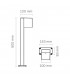 Baliza Pequeña VILA Antracita10W 1000LM IP54 CCT