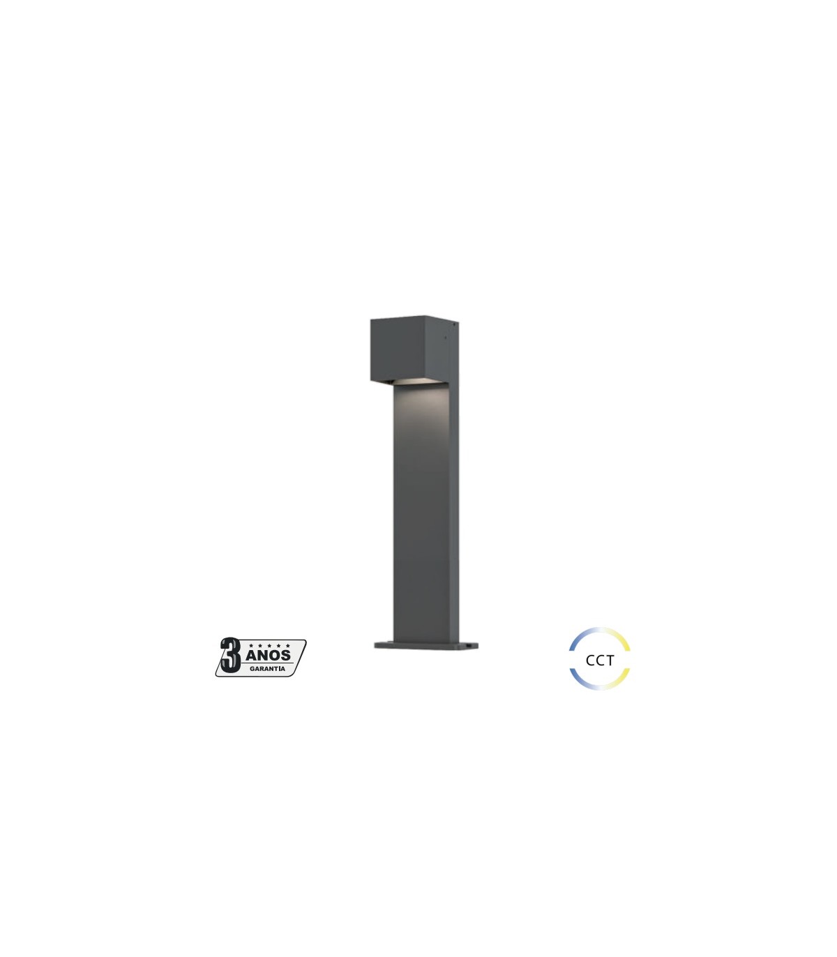 Baliza Pequeña VILA Antracita10W 1000LM IP54 CCT