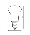 Reflectora Led LUXTAR R63 8W 830LM 160º E27
