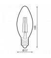 Bombilla Vela LED filamento 4W 400Lm 330º E14 2500K Ambar Serie VINTAGE