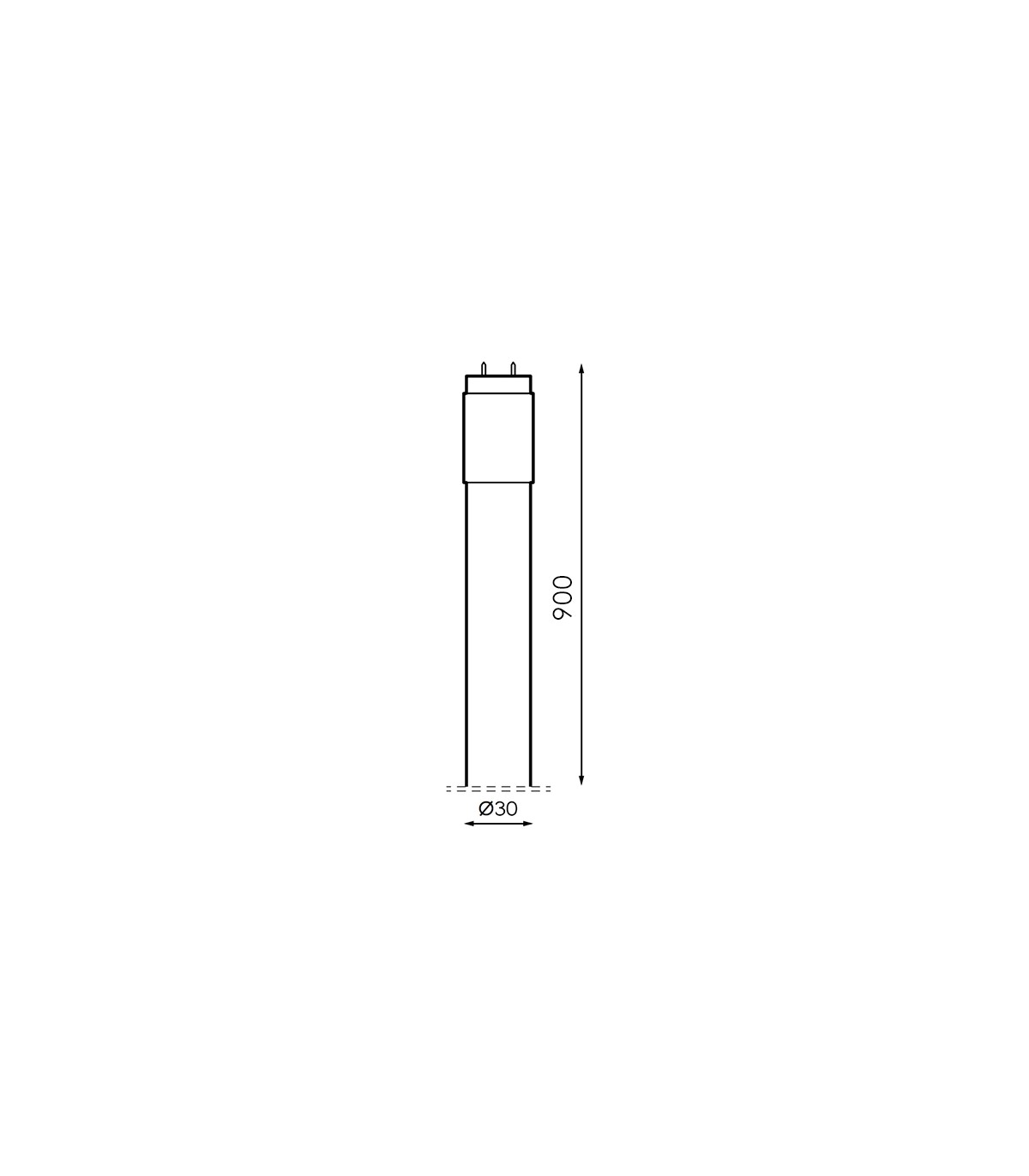 Tubo LED T8 90cm 12W 1200Lm IP20 G13