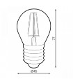 Bombilla Led Filamento LUXTAR 4W 430LM E27 Serie Vintage