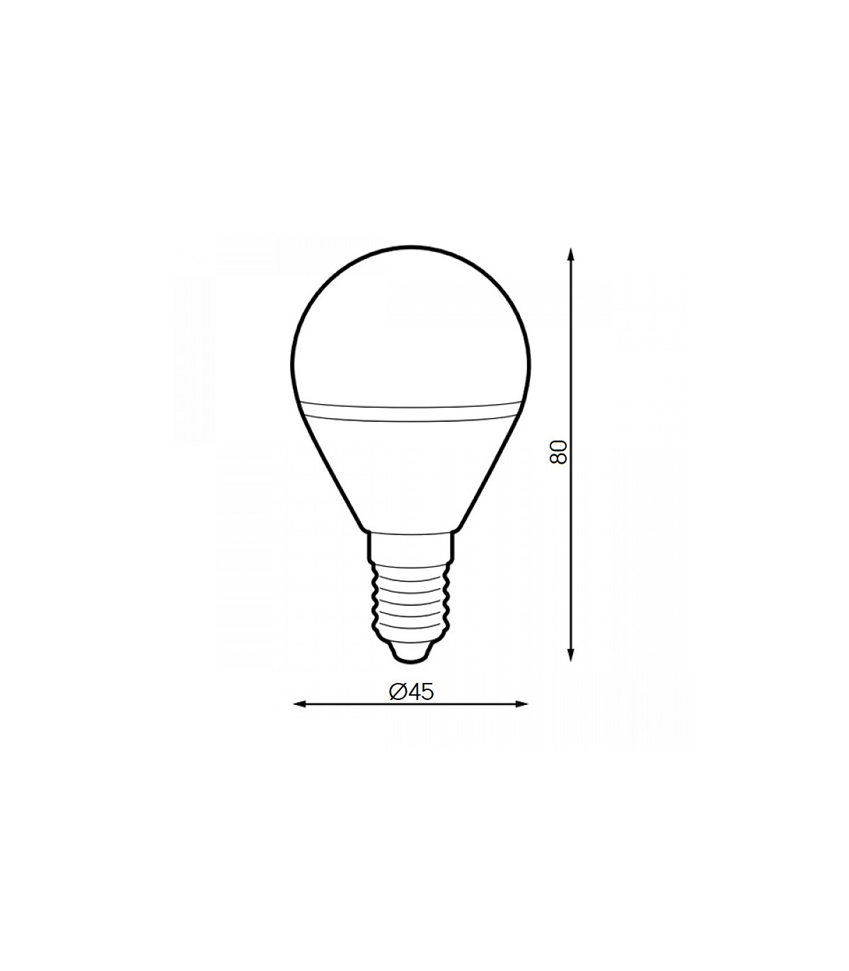 Bombilla Led LUXTAR 5W 470Lm 180º E14