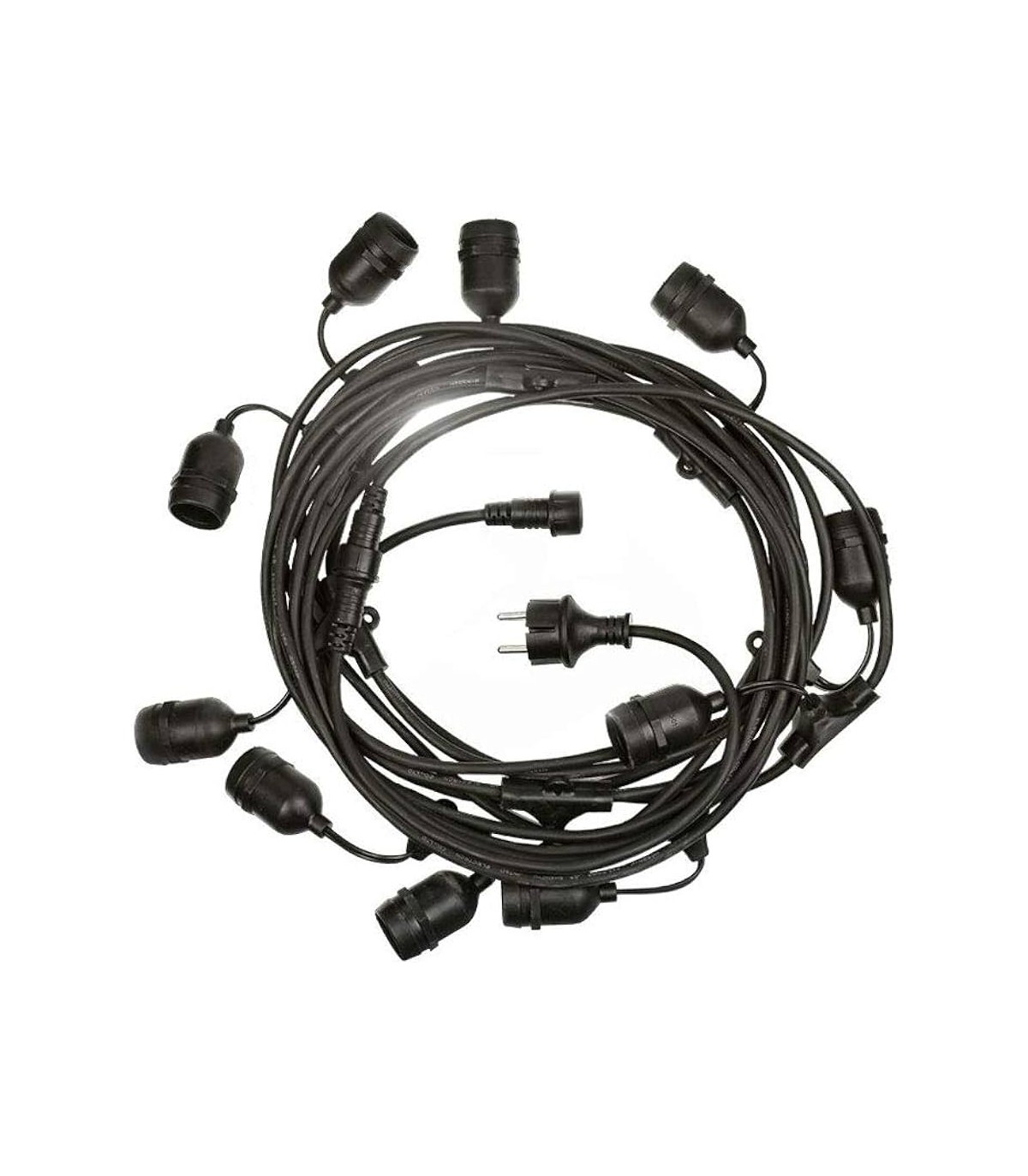 Guirnalda RELECTRIC 10 Metros 20 Casquillos E27 Exterior IP65