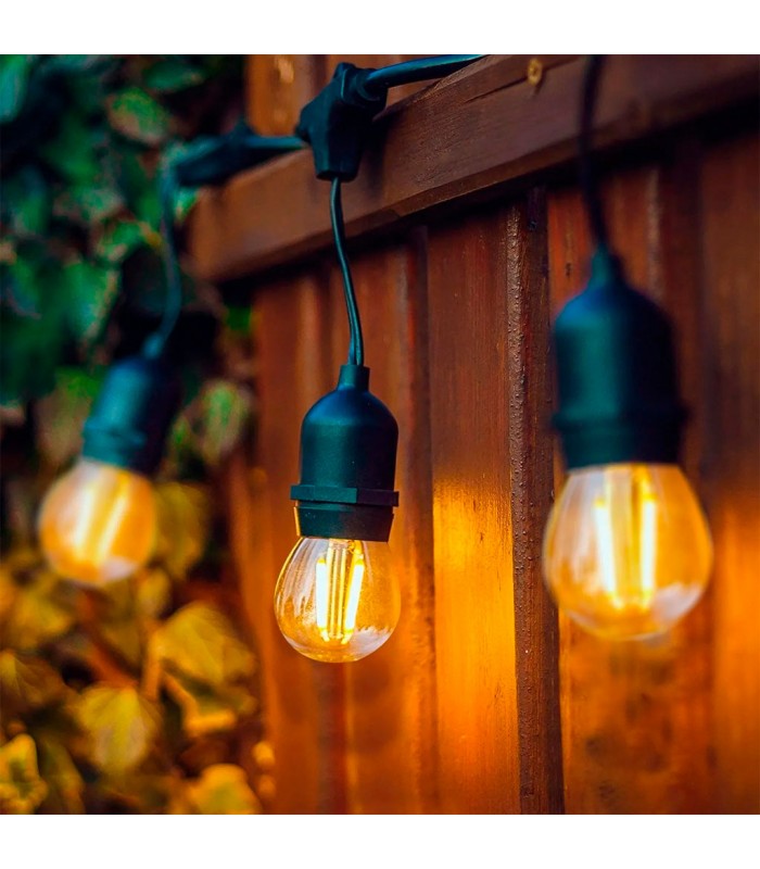 Guirnalda RELECTRIC 5 Metros 10 Casquillos E27 Exterior IP65