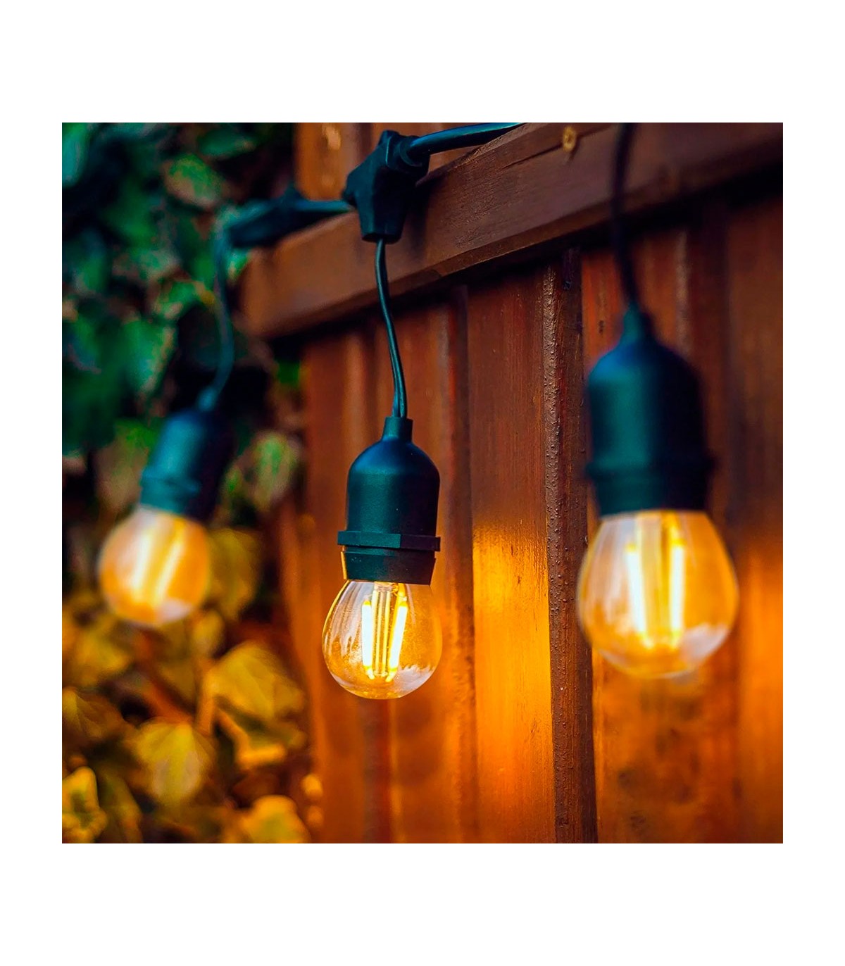 Guirnalda RELECTRIC 5 Metros 10 Casquillos E27 Exterior IP65