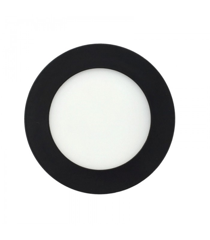 Downlight Led 7W 510Lm IP22 Redondo Negro CCT