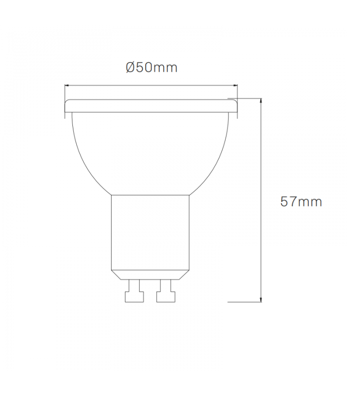 Dicroica Led GU10 Luxtar 7W 500Lm 60º