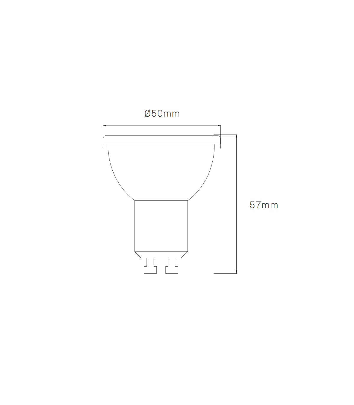 Dicroica Led GU10 Luxtar 7W 500Lm 60º