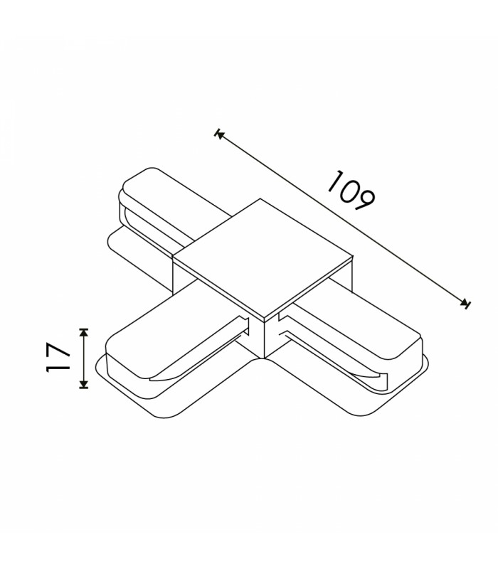 Conector Tipo T Para Carril Monofásico