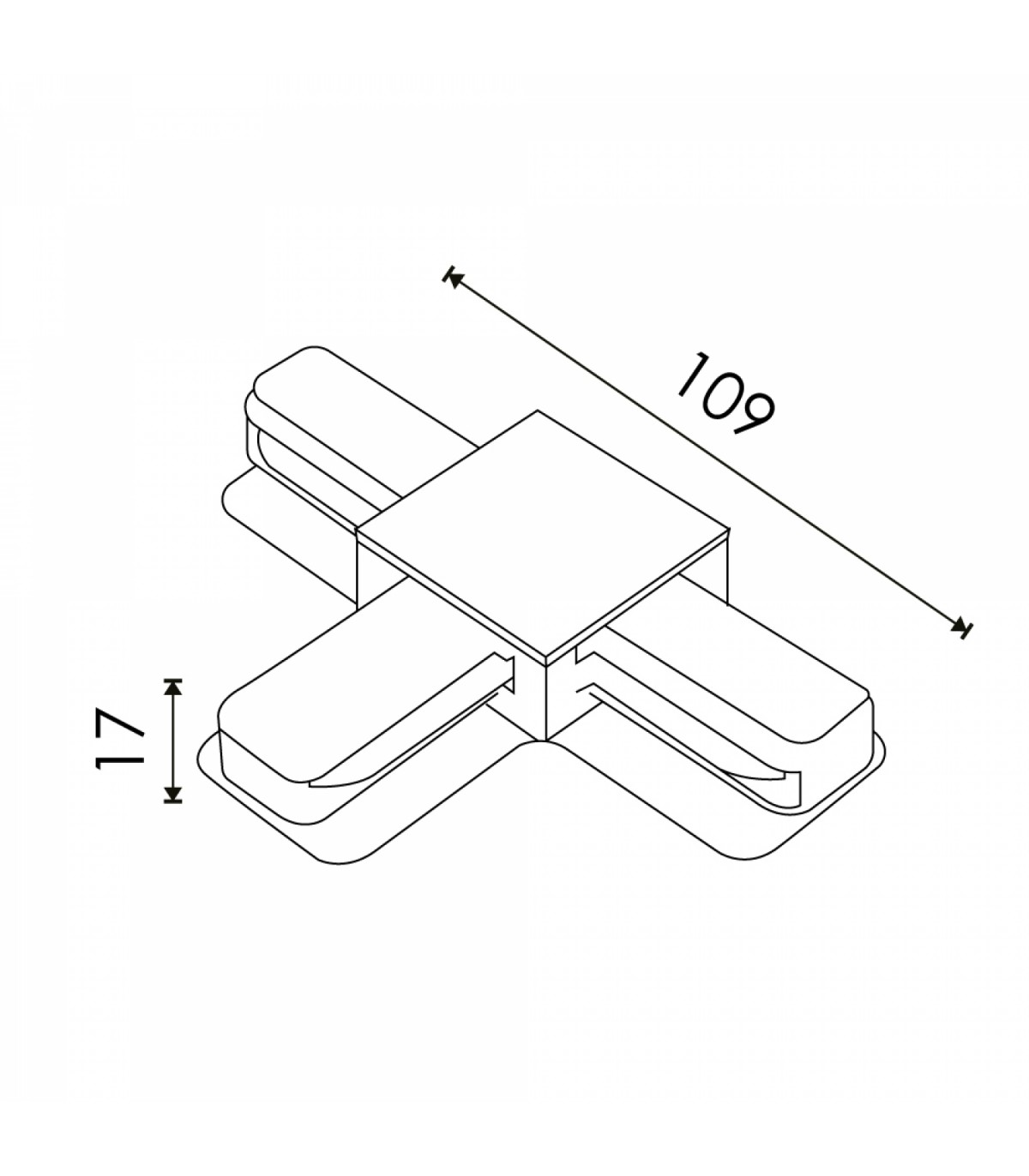 Conector Tipo T Para Carril Monofásico