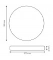 Plafón Led NEOX BLACK 24W 2400LM 120º IP20 CCT
