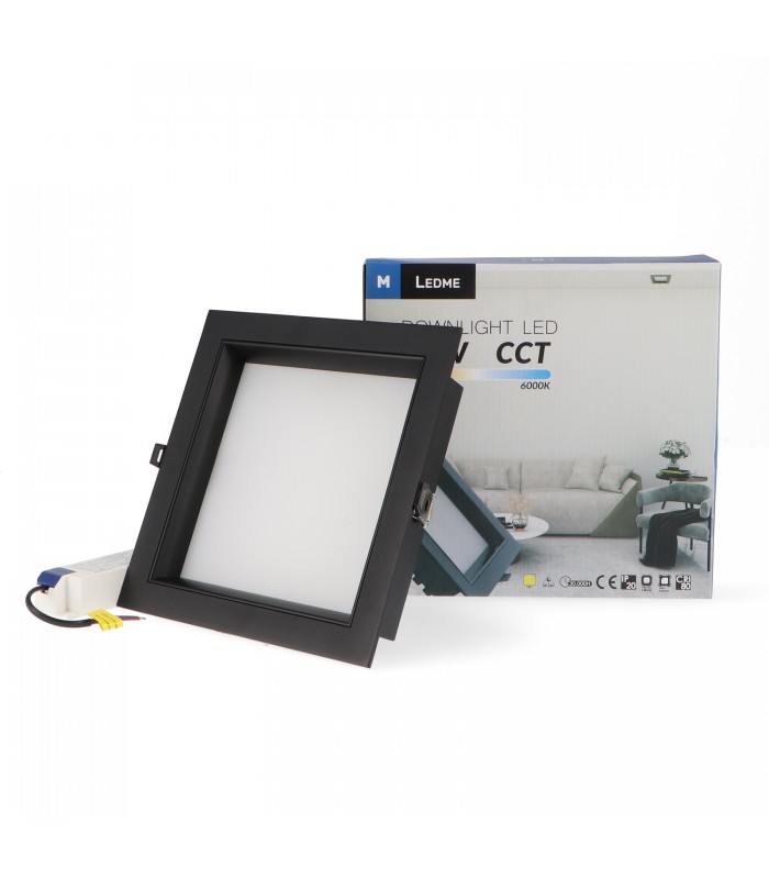 Downlight Led BLACK SQUARE 30W 3300Lm IP20 CCT