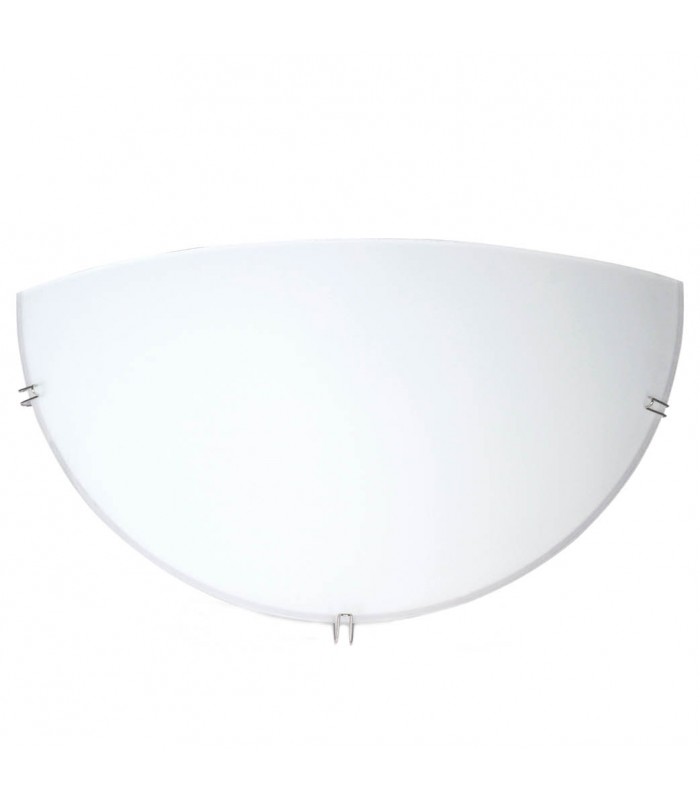 Aplique Semicircular Desing Blanco 1xE27
