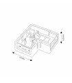 Conector L Para Tira Led Ip68 10Mm Out 8Mm In 2Pin