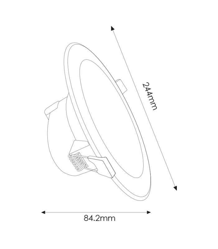 Downlight Led DL6 25W 2750Lm IP44
