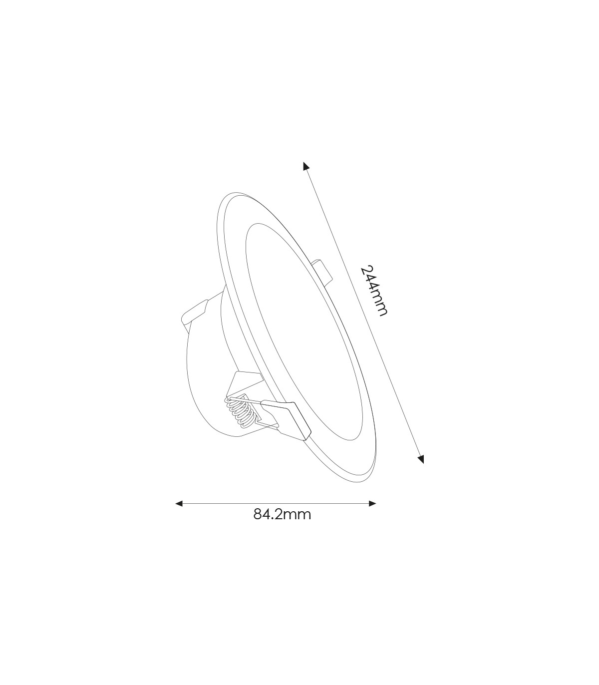 Downlight Led DL6 25W 2750Lm IP44