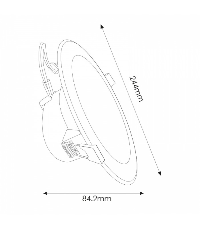 Downlight Led DL6 DALI 25W 2750Lm IP44