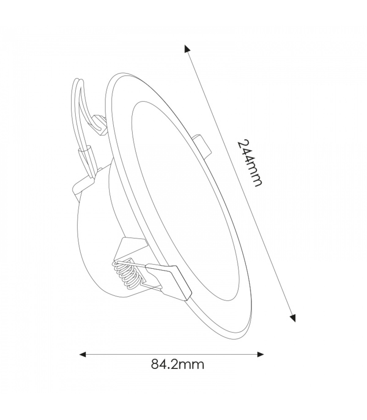 Downlight Led DL6 DALI 25W 2750Lm IP44