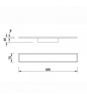Aplique Pared Led NELSON 24W 1950Lm Blanco CCT