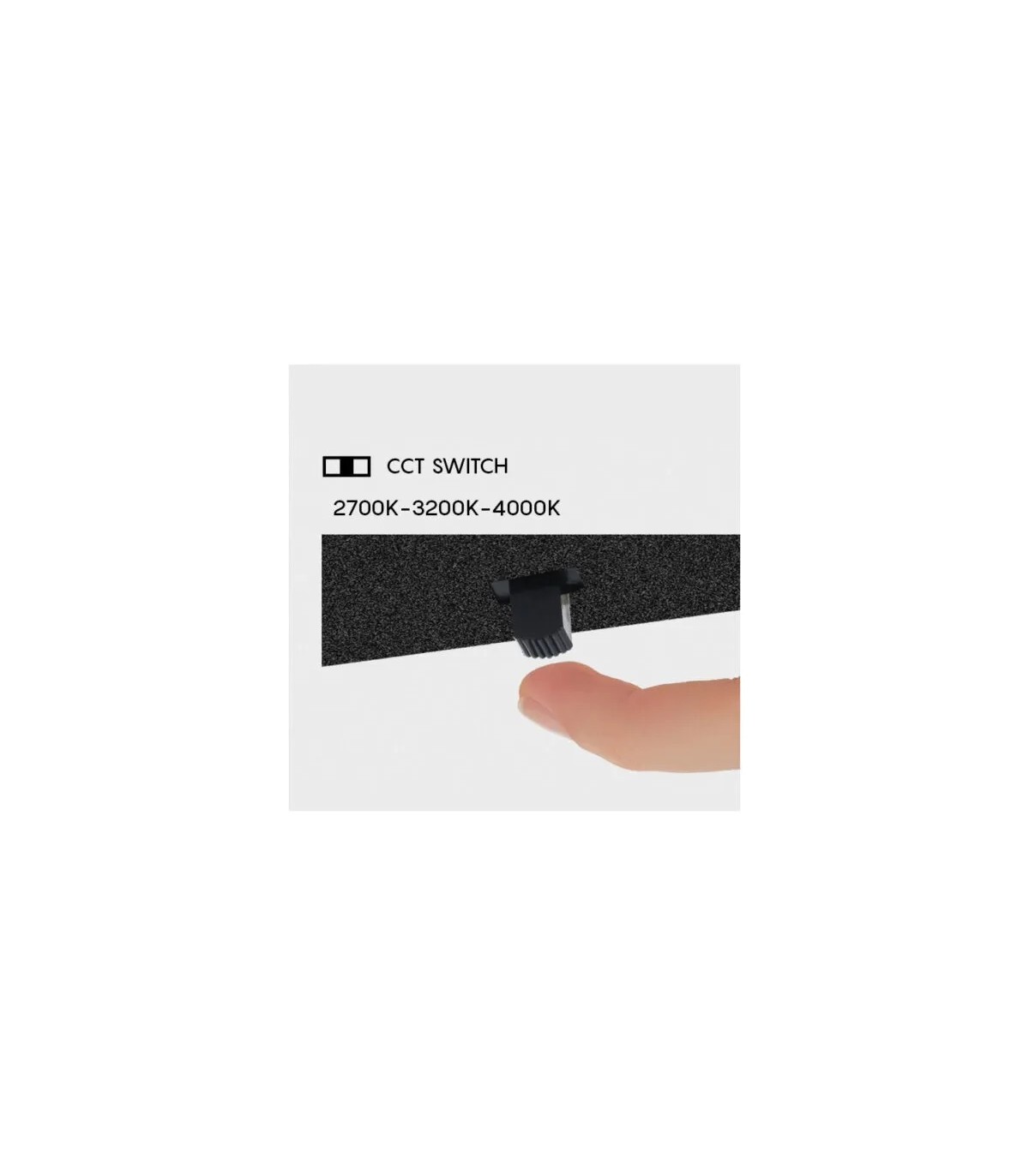 Aplique Pared Led NELSON 24W 1950Lm Negro CCT