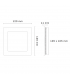 Downlight Led 6W 480LM IP44 Cuadrado Níquel